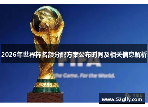 2026年世界杯名额分配方案公布时间及相关信息解析